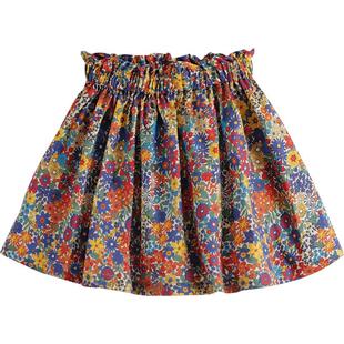 【打折】马克珍妮法式 女童短裙夏装盛夏花园A字儿童半身裙230035