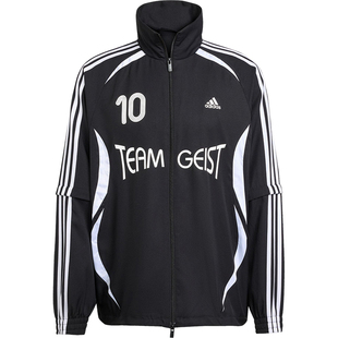 Adidas/阿迪达斯正品ADILENIUM女士运动梭织足球宽松外套KE7569