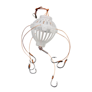 鲢鳙钓组水怪笼钩钓饵笼花白鲢双扣套装爆炸钩钓组伊势尼鱼钩渔具