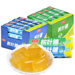 上海天明桉叶糖咸柠糖补充盐分冰爽清凉薄荷糖润喉桉叶糖43g*16条
