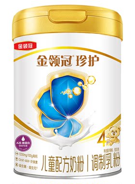 新客】伊利金领冠珍护4段3-6岁以上牛奶粉婴幼儿四段奶粉800g罐装