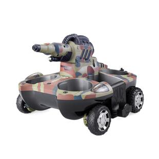 水陆两栖坦克四驱越野车遥控车可喷水自动吸水儿童礼物男孩玩具车