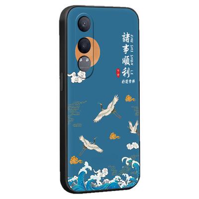 秋昊适用于oppok12x全包防摔手机壳pjt110软硅胶男女保护套opop欧珀k12x时尚新款国风彩绘外壳oppok12x妈妈用