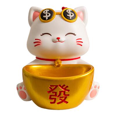 招财猫钥匙收纳玄关摆件乔迁礼物