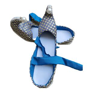 古装汉服鞋翘头履半月阿斯塔纳墓唐制复原女鞋婚鞋手工纳底登云履