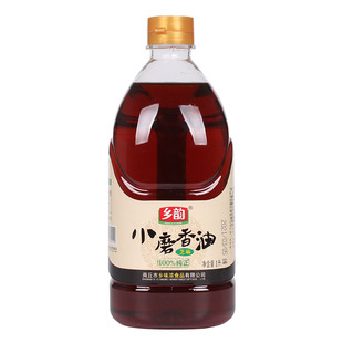 乡韵小磨香油1L大桶家庭纯正白芝麻油黑芝麻油河南特产老字号食用