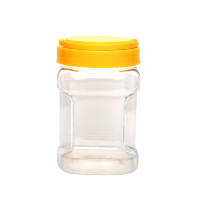 塑料蜂蜜瓶杂粮透明手提糖果罐子