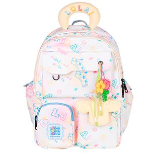 LOLA DESIGN涂鸦可爱书包女大学生 ins小众双肩包初中女生背包女