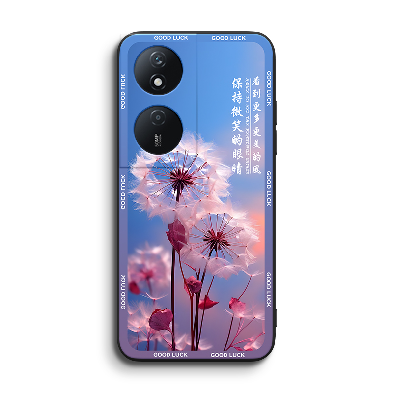 luckrider适用于华为荣耀畅玩50plus手机保护套clk-an00 唯美少女心。荣耀play8t防摔软硅胶外壳honor紫色系h