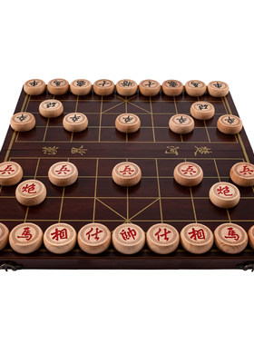 中国象棋带棋盘套装大号高档雕花