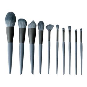 新手黛蓝10支散粉刷子超柔软定妆粉饼刷化妆刷套装粉底刷眼影刷子
