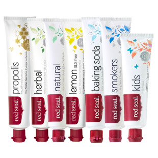 【自营】红印去口臭小苏打正品清新口气固齿护龈3支装蜂胶牙膏