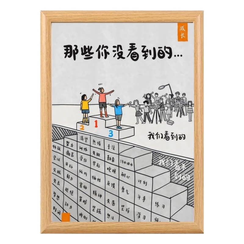那些你没看到的尊重不完美人生学会排解内耗警醒解困相框摆台摆件