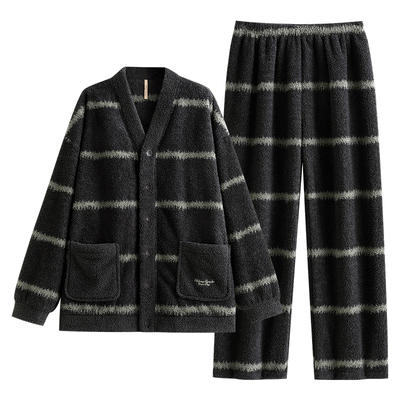 【商场同款】家乐芬男半边绒睡衣