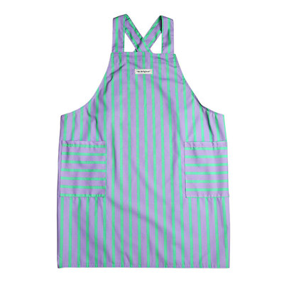 夏季竖纹耐脏防泼水围裙烘焙