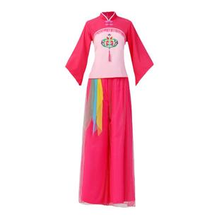 秧歌服新款女套装中老年扇子舞蹈演出服腰鼓队广场舞服装跳舞衣服