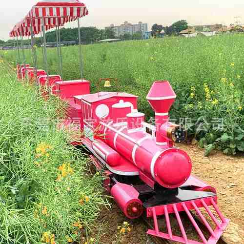 景区农家乐网红游乐设备坑爹过山车花海田园蒸汽有轨火车小型坐骑