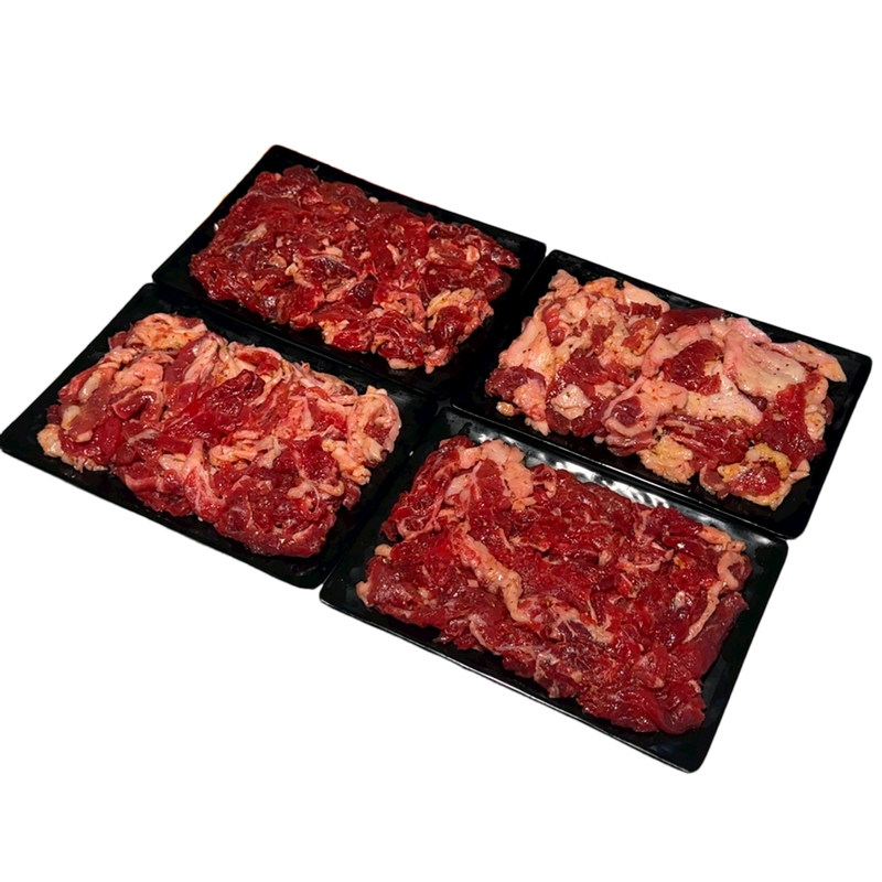辽东小黄牛肉原切新鲜冷冻烧烤半成品齐齐哈尔烤肉食材套餐拌肉