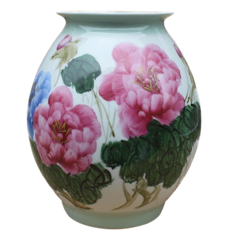 景德镇高档手绘时尚艺术花瓶摆件