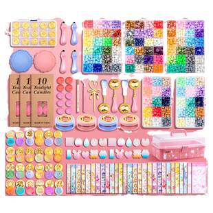 礼物火漆印章套装全套蜡烛蜡粒章头咕卡新手火气昂章礼物奖励工具火星头火旗火机火鸡蜡印火器玩具女孩儿童