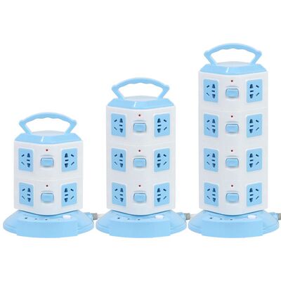 立式插排多插位多用电插座面板多功能插线板多层塔式家用带线排插