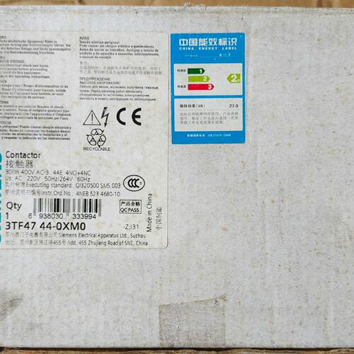 议价接触器3TF47 44-0XM0，，带原包装，适用
