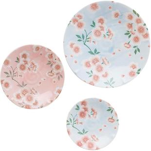 有古窑盛樱日本樱花陶瓷盘子 日式餐具进口餐盘菜盘家用碟子浅盘