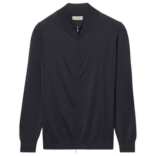 FALCONERI男士时尚经典休闲轻薄山羊绒拉链长袖开衫UML250F