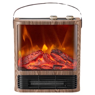 艾美特3D火焰壁炉暖风机取暖器台地两用家用电暖气烤火炉客厅卧室