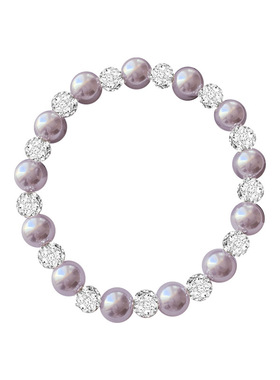 孤雁施家法式玫瑰紫色珍珠锆石手