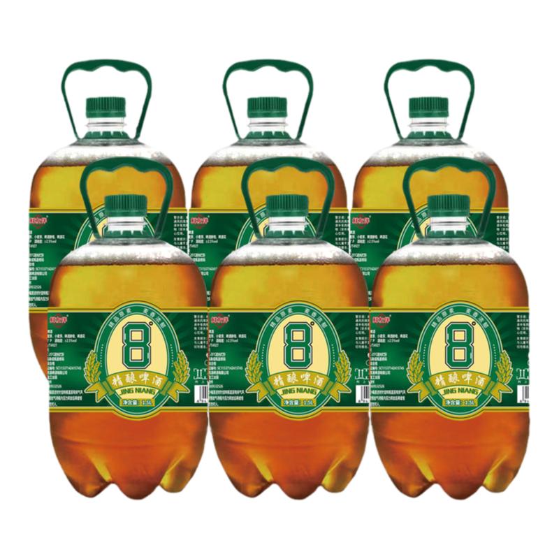 啤酒大桶1.5升6桶18斤新鲜啤酒