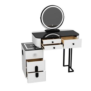 新款小户型智能卧室梳妆台网红现代简约轻奢化妆桌收纳柜一体桌柜