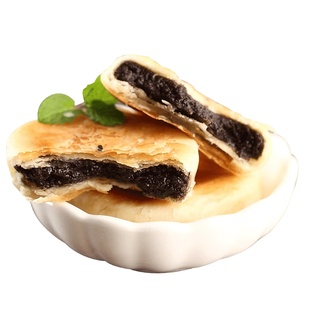 红豆饼手工素食矮潮汕子红豆馅饼豆沙馅糕点酥饼酥皮豆沙饼老式