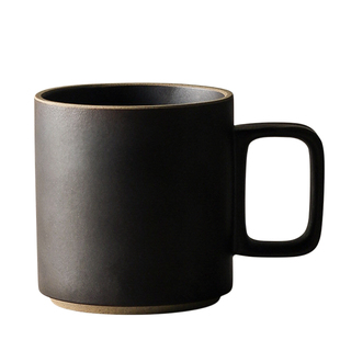 九土日式复古马克杯粗陶咖啡杯陶瓷杯子家用办公室茶杯套装釉下彩