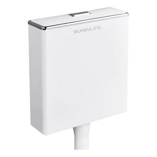 厕所冲水箱家用卫生间蹲坑抽水箱马桶蹲便器节能挂墙式大冲力套装