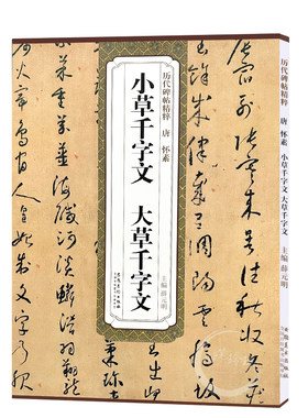 包邮！小草千字文 大草千字文 唐 怀素 历代碑帖精粹 草书书法毛笔字帖 附简体旁注 安徽美术出版社