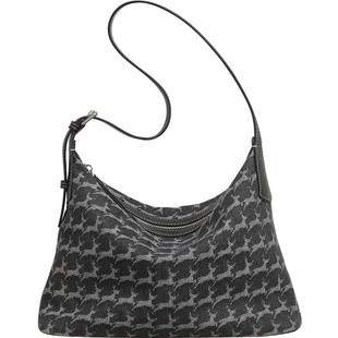 妙迪hobo腋下包春新款复古小众丹宁牛仔包通勤单肩大容量斜挎包女