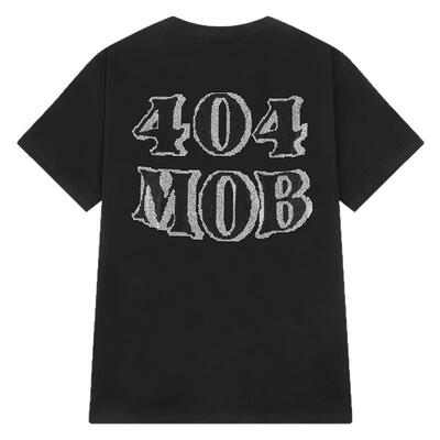 404mob火烫水钻情侣落肩上衣短袖