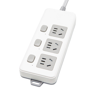 拳王插座独立开关分控多位多功能插板电插排插线板无线带线不带线