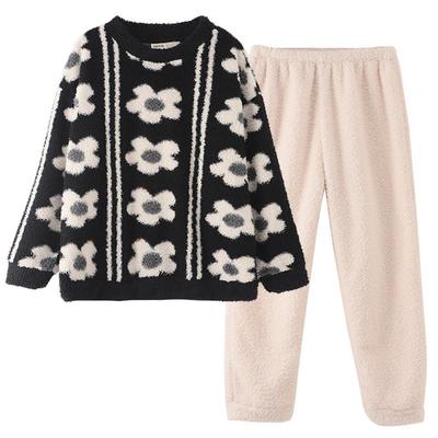 珊瑚绒睡衣女冬天走秀设计原创款