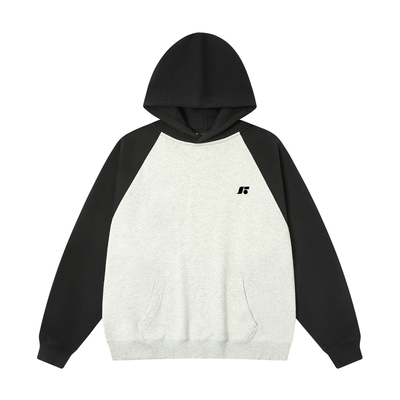 丛林老虎美式重磅插肩连帽卫衣男