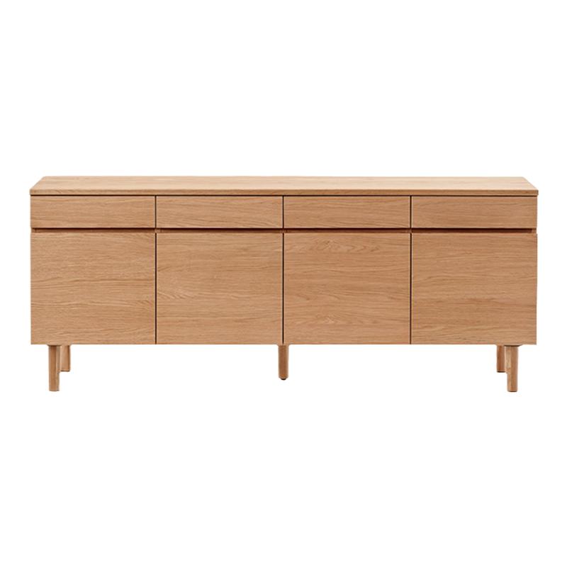 無印良品 MUJI 木制矮柜 原木色白橡木風(fēng)格家具收納柜簡約現(xiàn)代