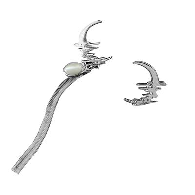 RECYCLE不对称月牙耳环