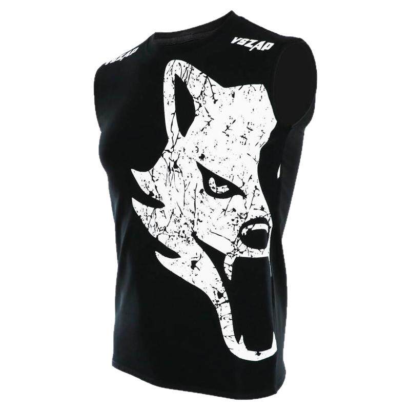VSZAP纯棉训练健身UFC无袖T恤男背心MMA泰拳搏击格斗休闲肌肉运动