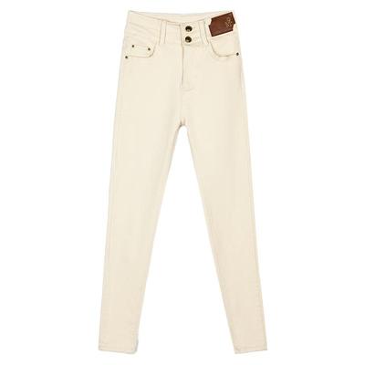 沐烟铅笔裤长裤牛仔高腰加长