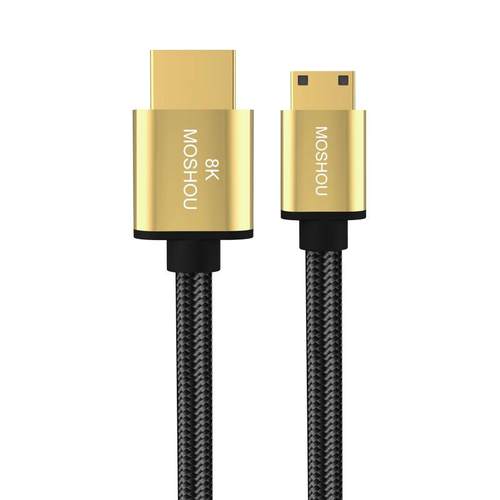 魔兽2.1版8K双头迷你mini hdmi转mini hdmi线相机高清线4K 60Hz