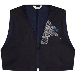 幻蝶织造司原创唐制汉服蝴蝶织金改良立领上衣唐褙子发光缎破裙女