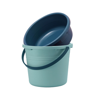 茶花水桶学生宿舍洗漱桶盆套装洗衣桶盆桶住校住宿塑料家用三件套