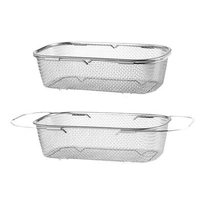 米木304不锈钢沥水网篮可伸缩