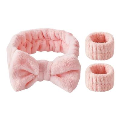 三件套洗脸专用手腕带防湿发箍